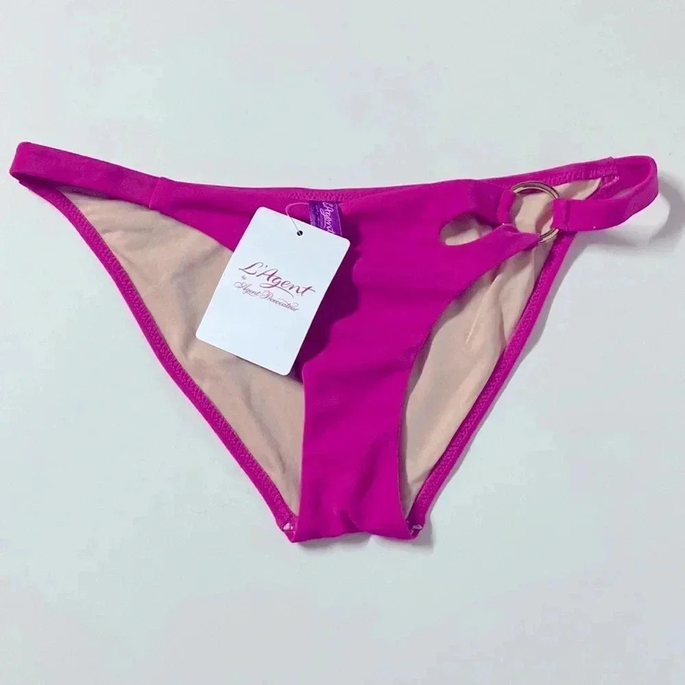 Imperfect NWT hot pink bikini bottoms small Agent Provocateur L’agent vacation‎